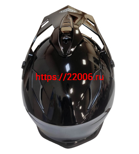 Шлем кроссовый со стеклом COBRA EC H331, белый, черный, черный-лайм, резмер L фото 4