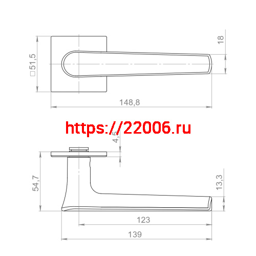 Ручка Armadillo (Армадилло) раздельная K.YM.VANILLA MWSC-33 итальянский тисненый фото 5