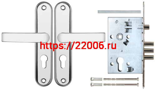 Корпус Sam (Сам) врезного замка с защёлкой в комплекте с ручкой ЗВ4-31/55 РФ55-022 (черн жемчуг) /78927/ фото 4 Корпус Sam (Сам) врезного замка с защёлкой в комплекте с ручкой ЗВ4-31/55 РФ55-022 (черн жемчуг) /78927/ фото 4