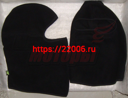 Подшлемник (балаклава) утепленный чёрный BI-002 (1 широкий вырез для глаз) Подшлемник (балаклава) утепленный чёрный BI-002 (1 широкий вырез для глаз)
