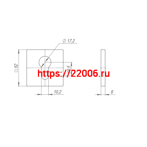 Накладка Punto (Пунто) под цилиндр ET.K.ARC.Q52 (ET ARC) SSG-39 сатин.золото фото 3
