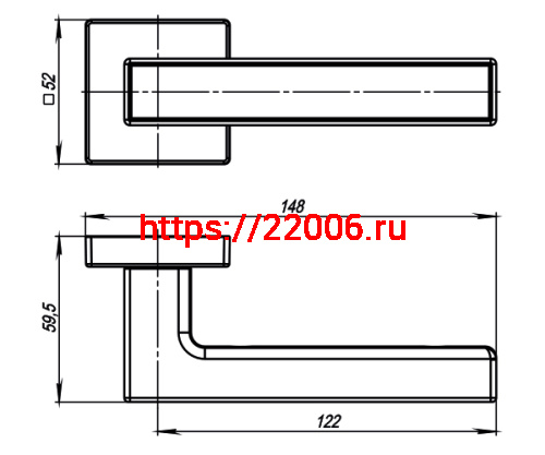 Ручка Armadillo (Армадилло) раздельная K.USQ52.SCREEN (SCREEN USQ8) SN/CP-3 матовый никель/хром фото 4 Ручка Armadillo (Армадилло) раздельная K.USQ52.SCREEN (SCREEN USQ8) SN/CP-3 матовый никель/хром фото 4