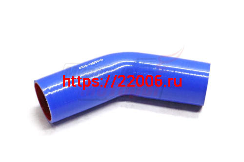 Патрубок радиатора верхний УРАЛ силикон.,синий,армир. L295мм,d60мм. (HH067) Патрубок радиатора верхний УРАЛ силикон.,синий,армир. L295мм,d60мм. (HH067)