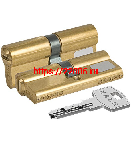 Цилиндровый Kale kilit (Кале килит) механизм 164 BN/80 (30+10+40) mm латунь 5 кл.