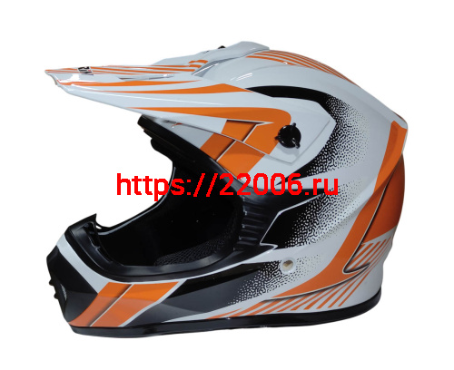 Шлем кроссовый KIRIN QL-128S, черный, красный, черн-крас, чер-желт, размер S фото 3