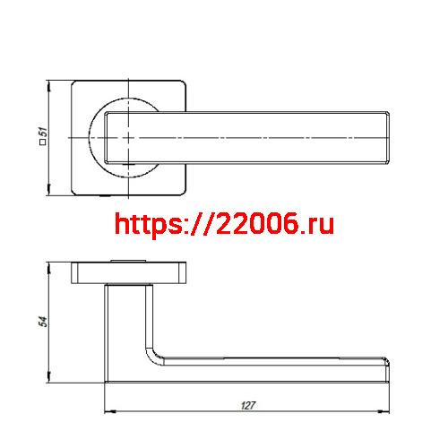 Ручка Ajax (Аякс) раздельная K.JK51.OPTIMA (OPTIMA JK) SSC-16 сатинированный хром фото 3