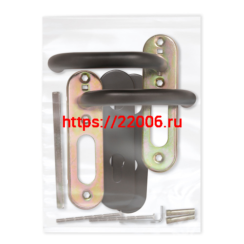 Ручка Fuaro (Фуаро) дверная FP.DH72.0433 SS 201 BLACK с пружиной, нержавейка 201, черный, квадрат 9x140 мм фото 3