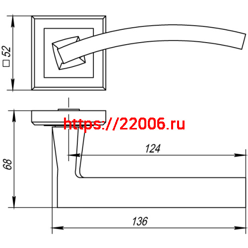 Ручка Punto (Пунто) раздельная NAVY QL CF-17 кофе фото 3
