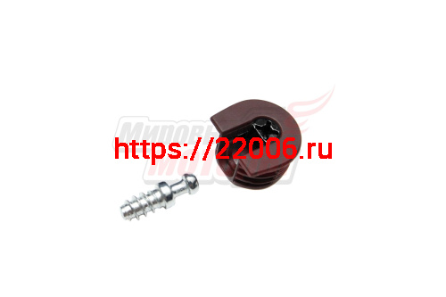 Эксцентрик рафикс (H=12.5) пластик коричневый, эксцентрик черный