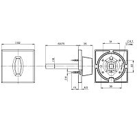 Ручка Fuaro (Фуаро) поворотная BKW8x75.K.RL52 (BKW8x75 RL) ABG-6 зелёная бронза