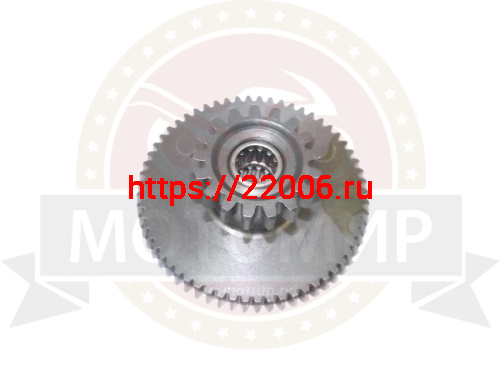 Шестерня эл. стартера двойная СВВ250 большой блок 60Z-16Z (166FMM) E13-4 фото 2 Шестерня эл. стартера двойная СВВ250 большой блок 60Z-16Z (166FMM) E13-4 фото 2