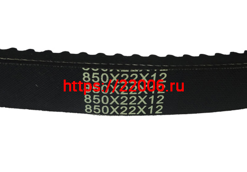 Ремень вариатора 850La х 12 х 22 (833Lp) (мелкий зуб) фото 2