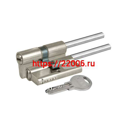 Цилиндровый механизм Kale kilit (Кале килит) под вертушку (дл.шток) 164 SX/81 (45+10+26) mm никель 5 кл.