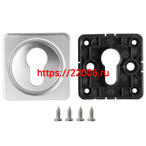 Накладка Fuaro (Фуаро) на цилиндр ESC.C.MSC/K.62 SSC-16 сатинированный хром (1 шт.) фото 2