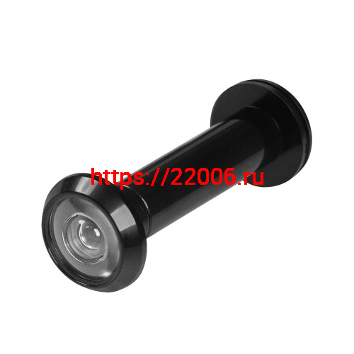 Глазок Ajax (Аякс) дверной, оптика пластик DV-4/70-125 BL черный (кратно коробке 30 шт)