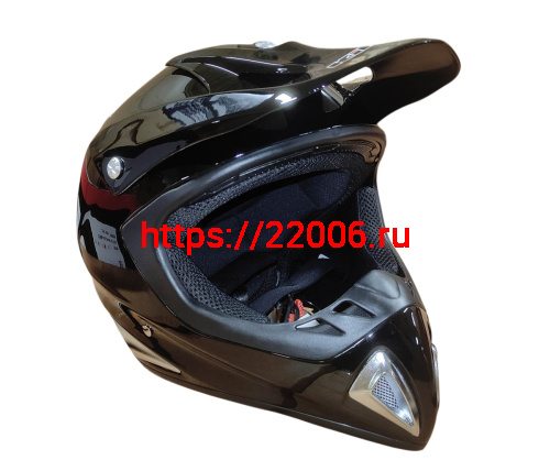 Шлем кроссовый KIRIN K27, черный, черн-бел, зелен-желт, размер M фото 2