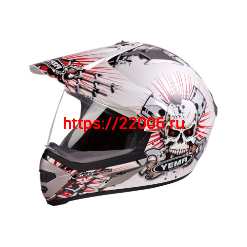 Мотошлем YM-911 белый (ХS)