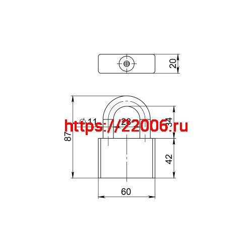 Замок Fuaro (Фуаро) навесной PL-INOX FORCE IF-60 4 key (дисковый ключ) фото 3