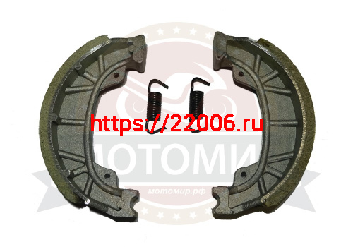 Колодки тормозные барабан. 110х25 мм  SLASH, Альфа, Нитро, CG125 (GY6-60/150) (НАБОР)