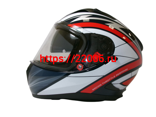 Шлем TVS RACING (Индия) STREET D/V NAVY BLUE RED размер XL, + пинлок в комплекте, очки фото 2 Шлем TVS RACING (Индия) STREET D/V NAVY BLUE RED размер XL, + пинлок в комплекте, очки фото 2