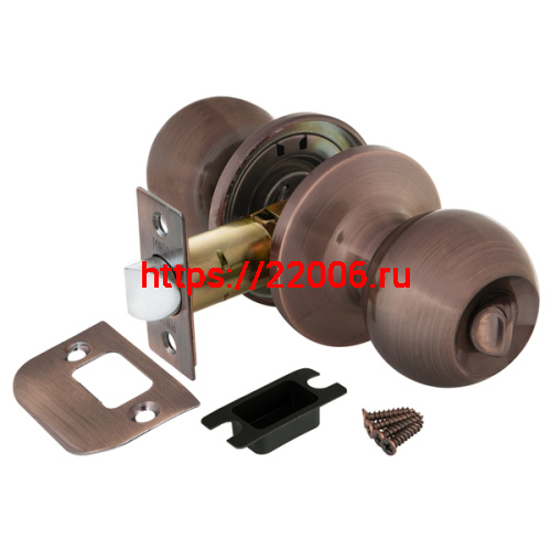 Ручка Punto (Пунто) защелка DK672 AC-BK (6072 AC-B) (фик.) медь