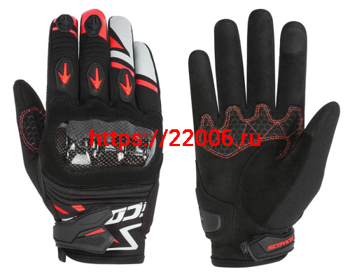 Перчатки SCOYCO (оригинал) MC-137, красные, р-р  XL