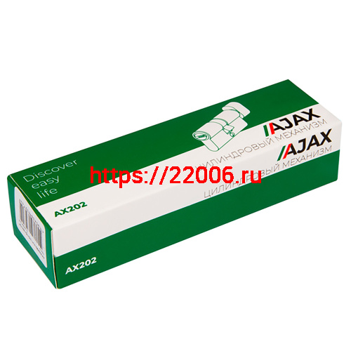 Цилиндровый Ajax (Аякс) механизм (AX200/100) AX2000Key100 mm (45+10+45) CP хром 5 кл. фото 3