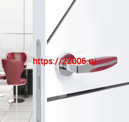 Ручка Armadillo (Армадилло) раздельная ARC URB2 СР/Bordo-15 Хром/бордовый фото 3