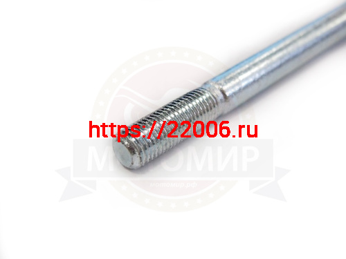 Ось вилки маятника (D10мм, М10*1.25мм*265мм) Zodiak, Альфа, Дельта без гайки (пришка как 50291) фото 3