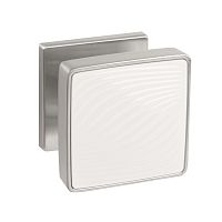 Ручка Punto (Пунто) раздельная K.EST.Q52.GIPNOZ SSC/WH-16 сатинированный хром/белый