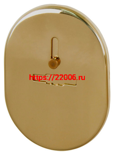 Накладка Fuaro (Фуаро) на сувальдный замок ESC.S-lift.SF/OV.476 (ESC 476) с шторкой GP латунь