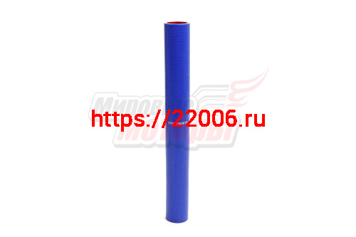 Патрубок радиатора верхний МАЗ, силикон.,синий,армир. L420мм,d40мм. (HH035) Патрубок радиатора верхний МАЗ, силикон.,синий,армир. L420мм,d40мм. (HH035)