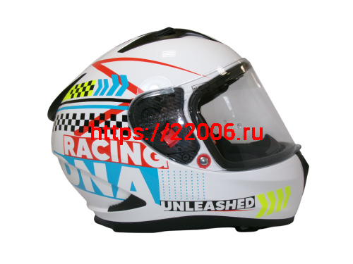 Шлем TVS RACING (Индия) STREET D/V WHITE YELLOW размер M, + пинлок в комплекте, очки фото 4 Шлем TVS RACING (Индия) STREET D/V WHITE YELLOW размер M, + пинлок в комплекте, очки фото 4