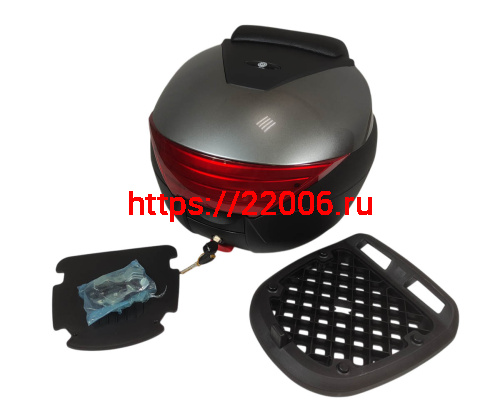 Кофр багажный мото задний CIGNA E-29 29л серый с черным Кофр багажный мото задний CIGNA E-29 29л серый с черным