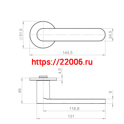 Ручка Armadillo (Армадилло) раздельная R.YM.SAVOIARDI BL-26 черный фото 5