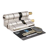 Цилиндровый механизм Mottura (Моттура) под вертушку C55F464601C5 (92 мм/41+10+41), МАТ.НИКЕЛЬ