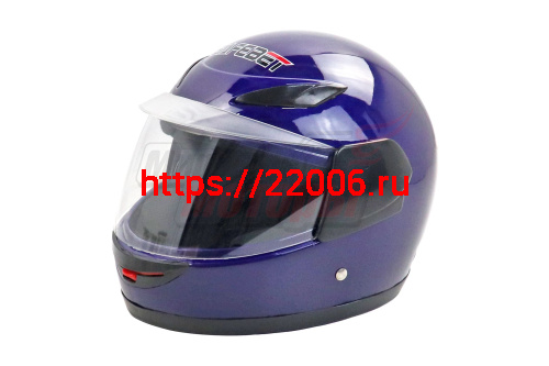 Шлем SAFEBET HF-908 синий глянцевый ОДНОЦВЕТНЫЙ "S,M,L,XL,XXL" (интеграл, детский) Шлем SAFEBET HF-908 синий глянцевый ОДНОЦВЕТНЫЙ "S,M,L,XL,XXL" (интеграл, детский)