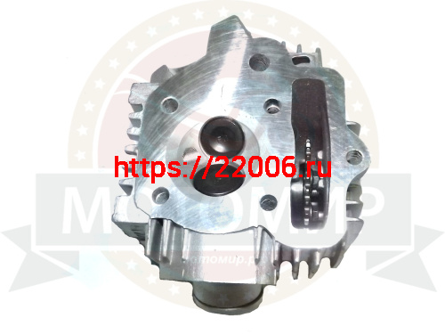 Головка цилиндра "Альфа, Zodiak" в сборе 52 мм (110 см3) (клапана, распр 28 зуб.., коромысло и т.д.) фото 4 Головка цилиндра "Альфа, Zodiak" в сборе 52 мм (110 см3) (клапана, распр 28 зуб.., коромысло и т.д.) фото 4