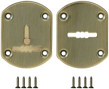 Декоративная Fuaro (Фуаро) накладка ESC021-AB-7 (МАТОВАЯ БРОНЗА) на сув. замок со шторкой (2 шт)