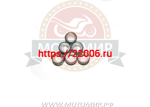 Ролик вариатора (компл 6 шт.) 16х13  6,5 гр GY6-50, 139QMB, Хонда DIO