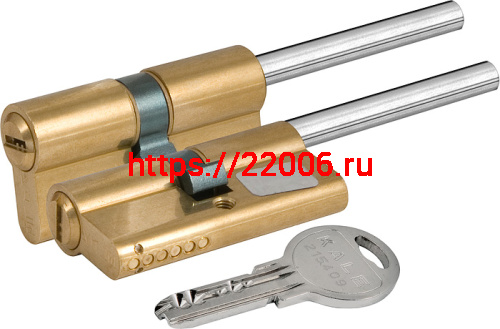 Цилиндровый механизм Kale kilit (Кале килит) под вертушку (дл.шток) 164 SX/66 (30+10+26) mm латунь 5 кл. Цилиндровый механизм Kale kilit (Кале килит) под вертушку (дл.шток) 164 SX/66 (30+10+26) mm латунь 5 кл.
