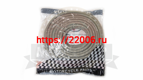 Бензошланг D6,0мм двойной СЕРЫЙ  (1м), бухта 20 м.(как на Хондах) (НАБОР) фото 2