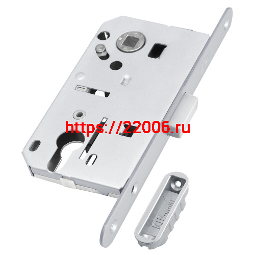 Замок Bonaiti (Бонаити) межкомнатный магнитный под цилиндр B-FORTY №68 с отв. пл. F45 (матовый хром), планка 190 мм