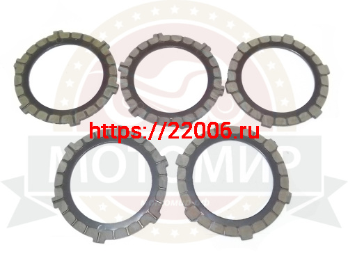 Диск сцепления Минск, Восход ферридо (в блистере ) (компл. 5шт) (ИМПОРТ)