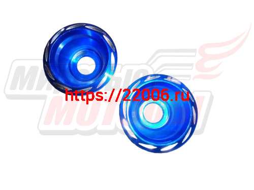 Наконечник перьев передней вилки HERO (синий)