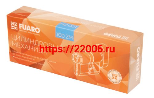 Цилиндровый Fuaro (Фуаро) механизм (100 ZM/60) 1000ZMKnob60(25+10+25) PB латунь 5Key с вертушкой фото 2