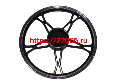 Обод 17" задний литой, барабан. тормоз 1,6-17  Альфа, VORTEX CITY серебристый (5 С-луч) (НАБОР) фото 2