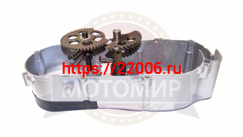 Крышка картера GY6-125 Сити125 вариатора левая с пусковым мех. кик вперед фото 3 Крышка картера GY6-125 Сити125 вариатора левая с пусковым мех. кик вперед фото 3