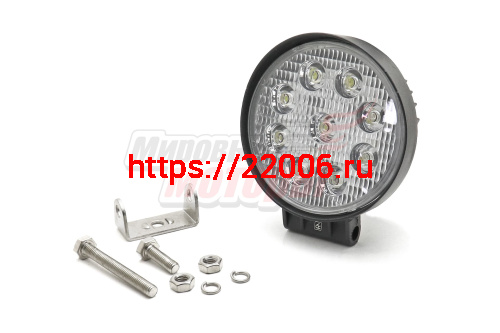 Фара cветодиодная WL-827F (ближний свет,алюминиевый корпус, 9 диодов, 27Вт) Арт.5182 Фара cветодиодная WL-827F (ближний свет,алюминиевый корпус, 9 диодов, 27Вт) Арт.5182