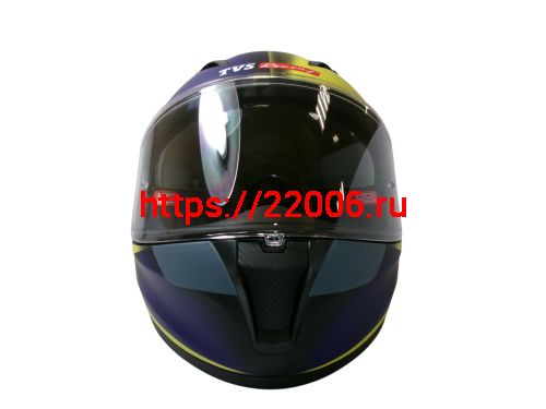 Шлем TVS RACING (Индия) STREET D/V DULL BLACK M.BLUE размер M, + пинлок в комплекте, очки фото 6 Шлем TVS RACING (Индия) STREET D/V DULL BLACK M.BLUE размер M, + пинлок в комплекте, очки фото 6